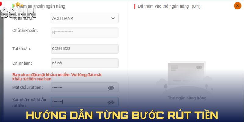 Hướng dẫn rút vốn tại nhà cái