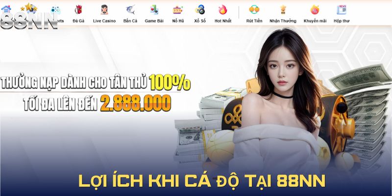 Ưu điểm khi cá độ tại nhà cái