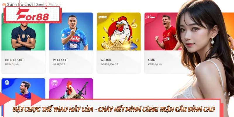 Cá cược thể thao tại For88 nhận thưởng hậu hĩnh